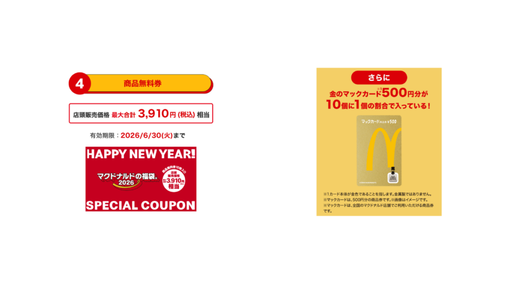 マクドナルドの福袋2026-4